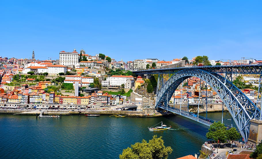 Luis I Bridge - Porto - Portugal - The longest double-decker metal bridge in the world - 1866 - UNESCO World Heritage Site, HD wallpaper