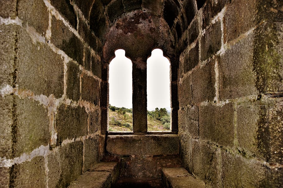 window, castle, architecture, stone, historically, fortress HD wallpaper