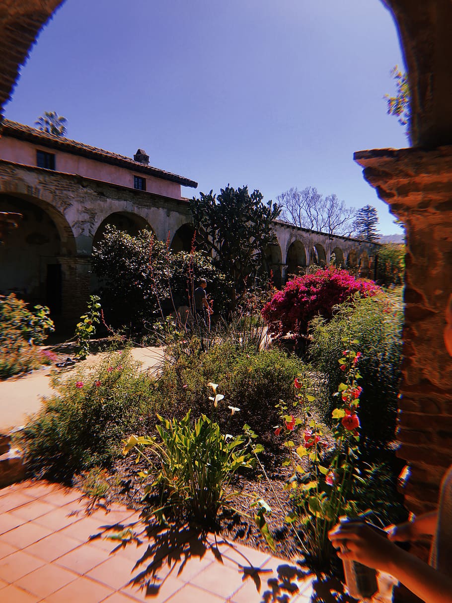 HD wallpaper: united states, san juan capistrano, garden, built ...