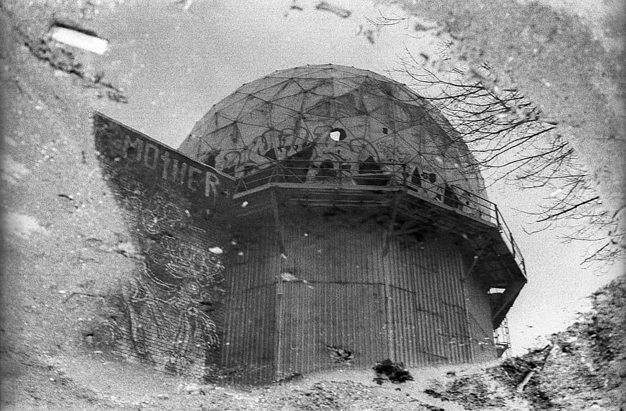 germany, berlin, teufelsberg, tower, mother, mirror, reflection HD wallpaper