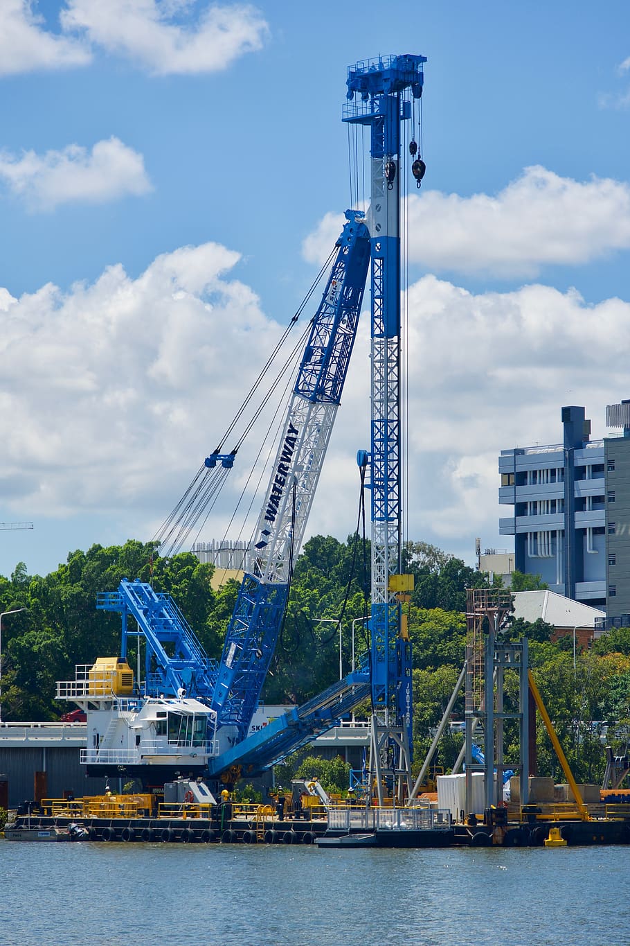 crane, machinery, construction, equipment, industrial, engineering HD wallpaper