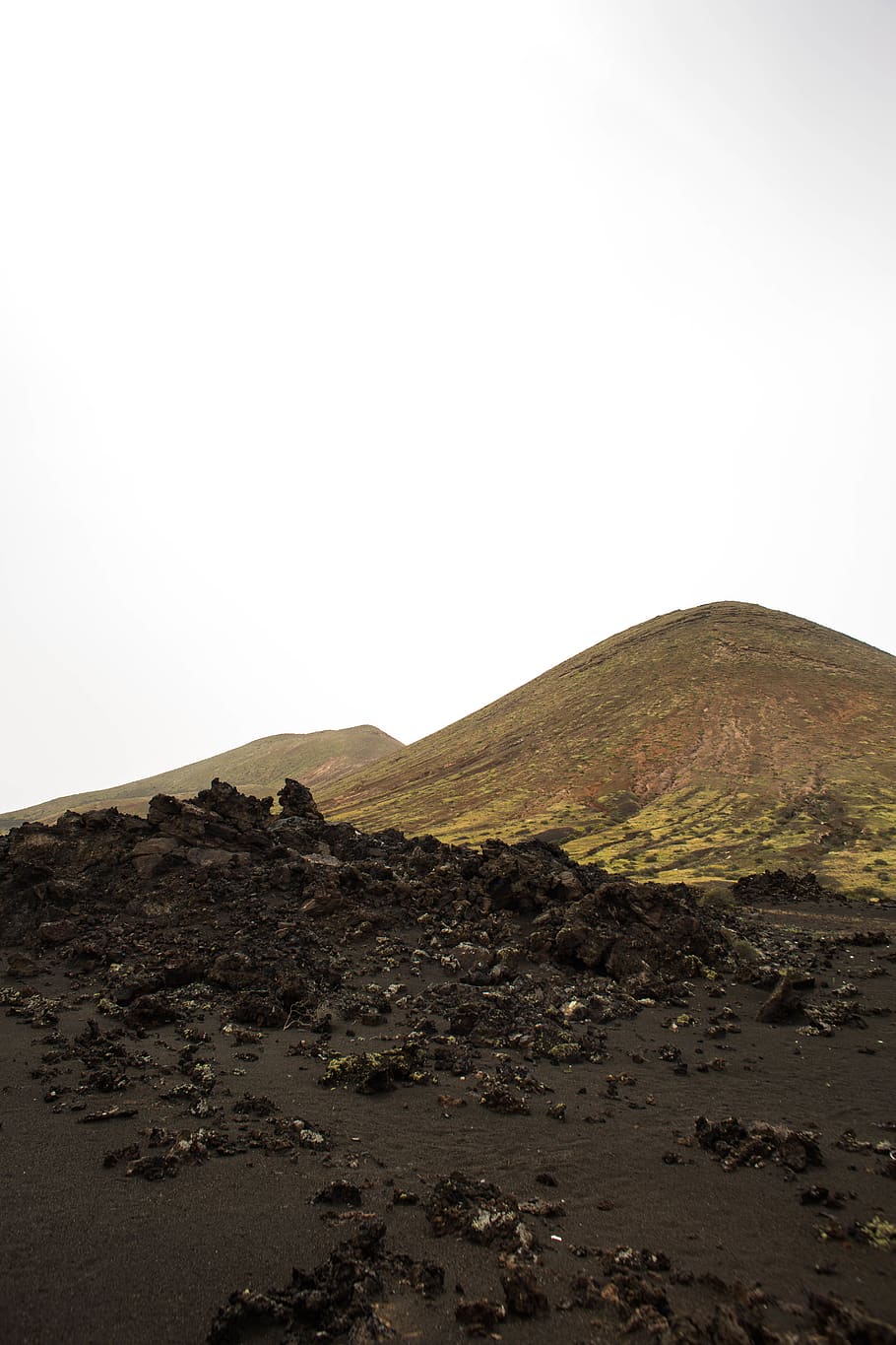 spain, lanzarote, sky, mountain, tranquility, tranquil scene HD wallpaper