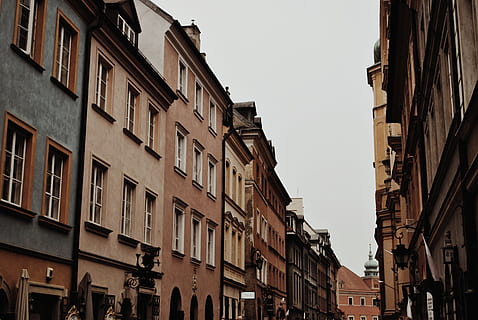houses during daytime, build, miasto, stare, building, poland HD wallpaper