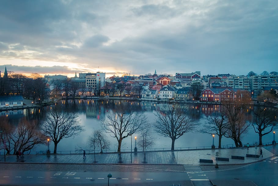norway, stavanger, sunrise, architecture, building exterior HD wallpaper