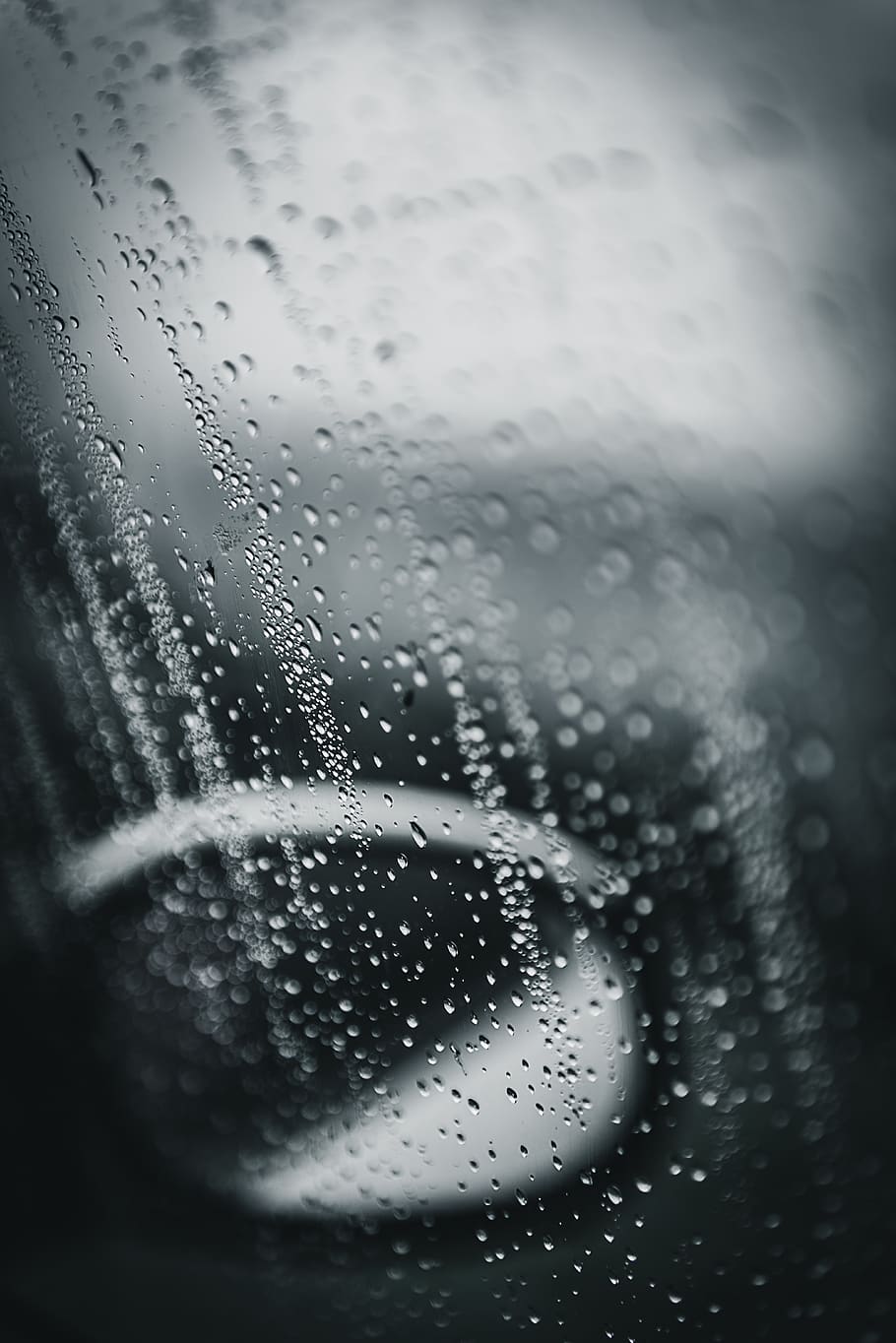 blur, car, droplets, drops, glass, rain, raindrops, reflection HD wallpaper