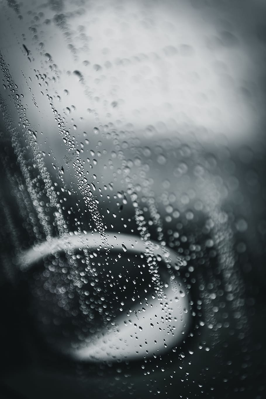 clear drinking bottle, car, rain, drop, wet, water, transparent HD wallpaper