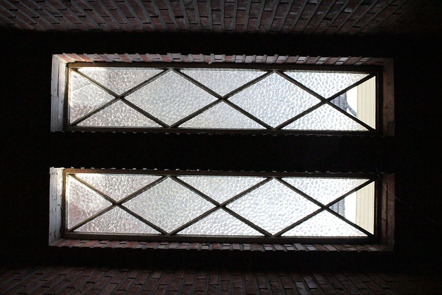 netherlands, groningen, window, light, glass, brick, indoors HD wallpaper