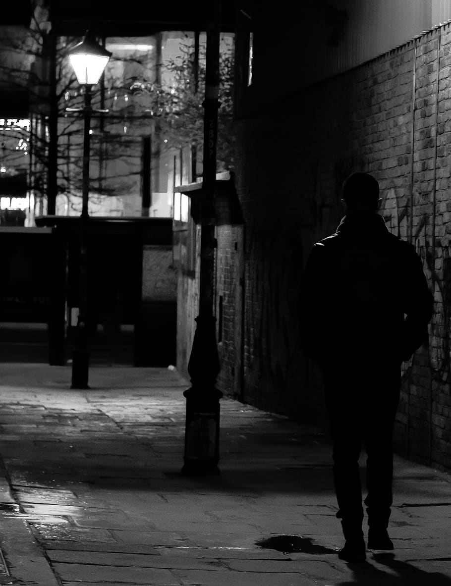 person walking beside building, architecture, built structure HD wallpaper
