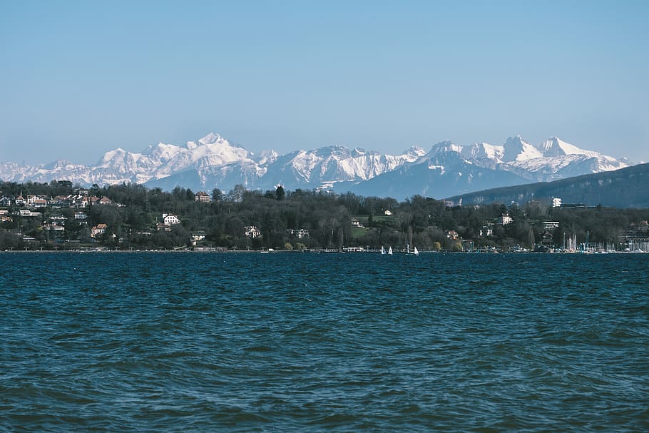 outdoors, mountain, nature, mountain range, water, ice, lake HD wallpaper