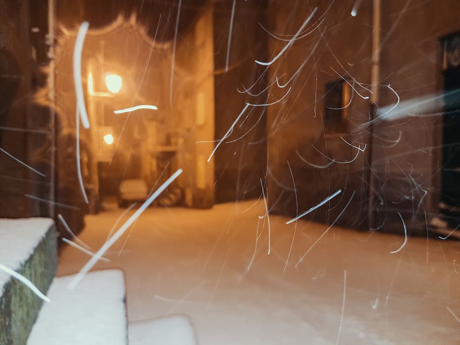 snow, particles, winter, rain, storm, ice, wind, lights, shadows HD wallpaper