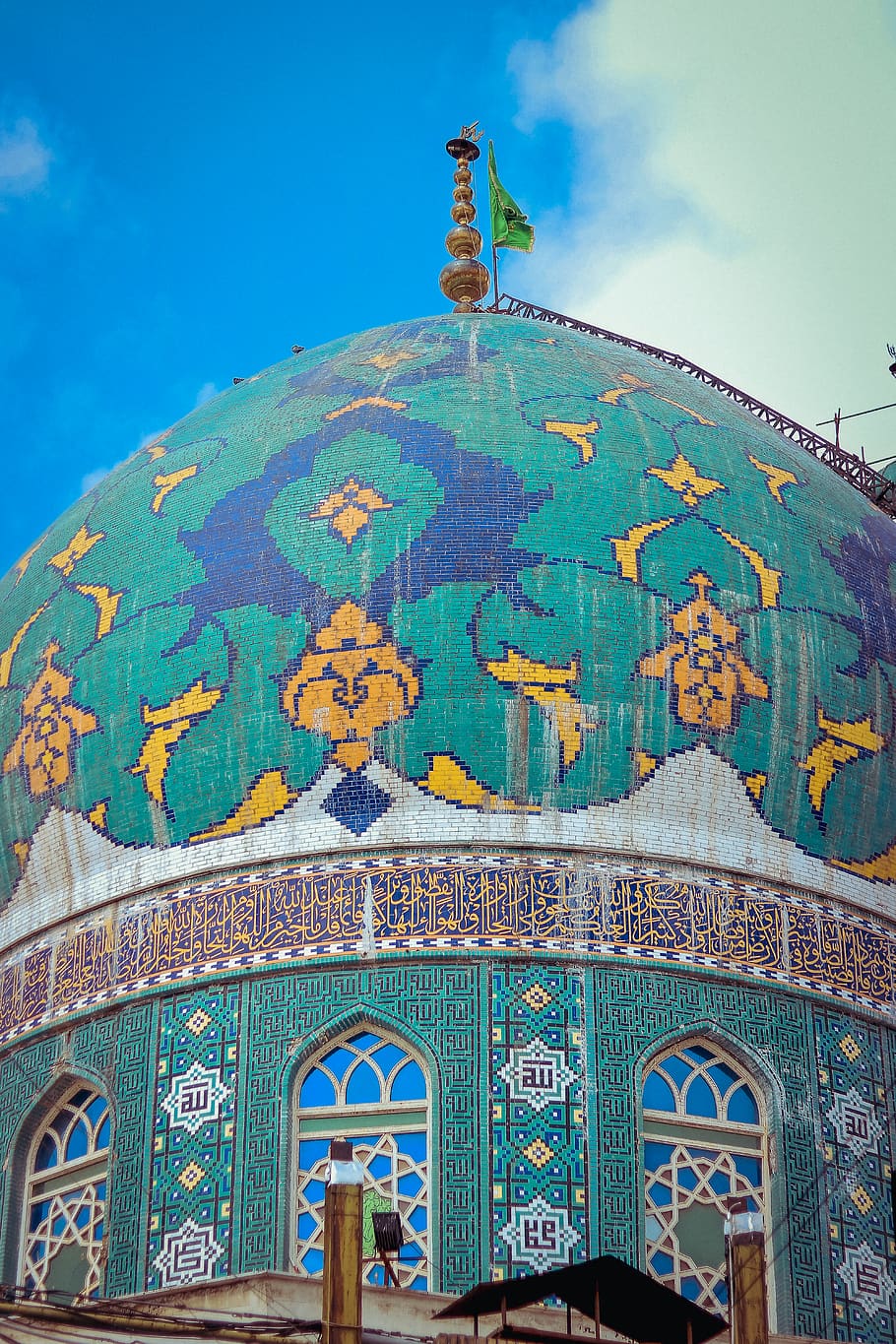 mosque, rug, art, building, architecture, dome, iran, tajrish, HD wallpaper