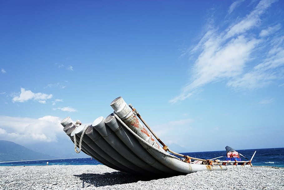 rock, coast, ship, nautical vessel, sea, water, sky, mode of transportation HD wallpaper