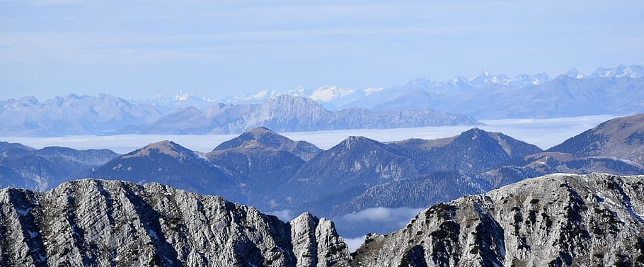 mountain, mountain range, scenics - nature, snow, beauty in nature HD wallpaper