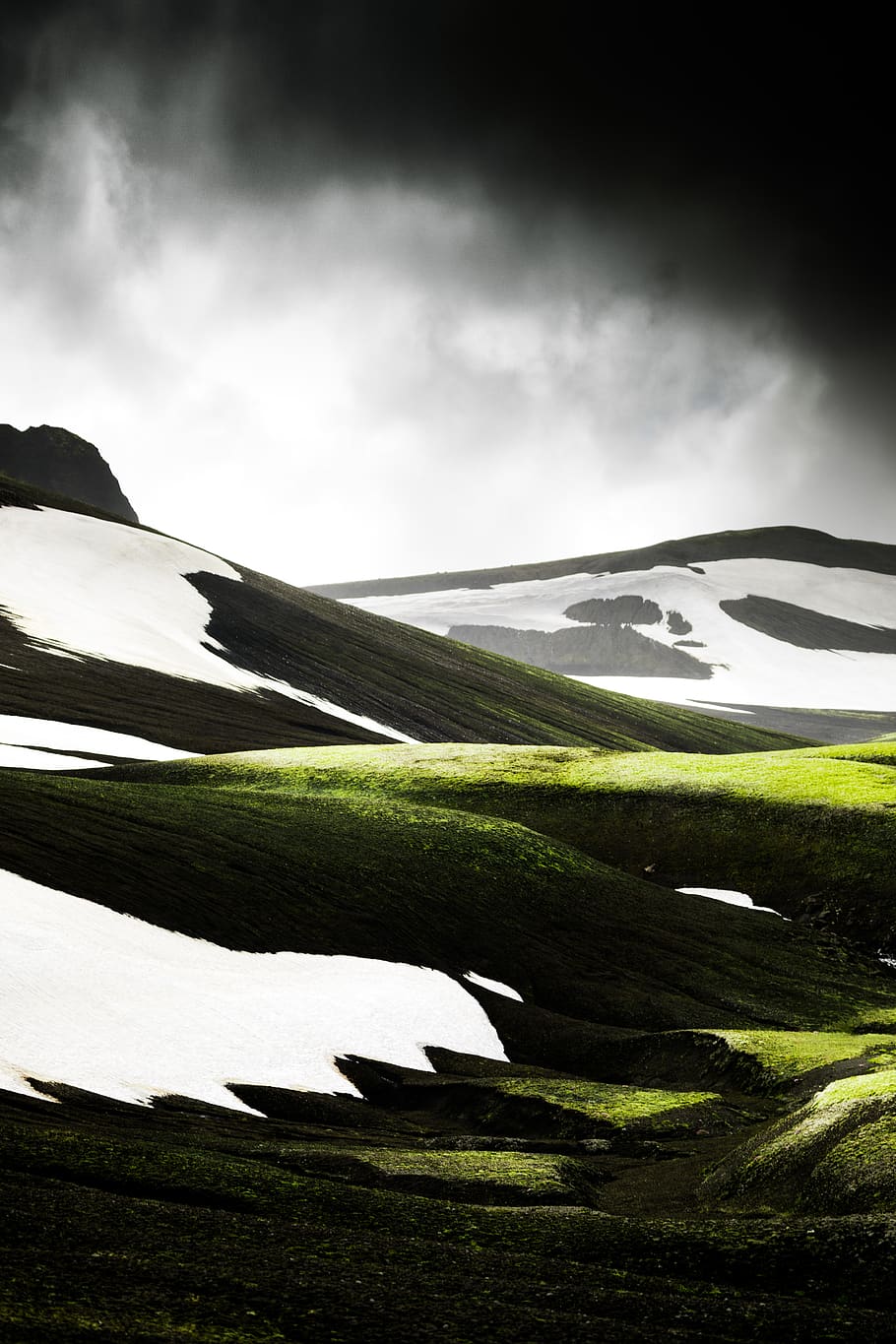 green hill, cloud - sky, environment, scenics - nature, landscape HD wallpaper