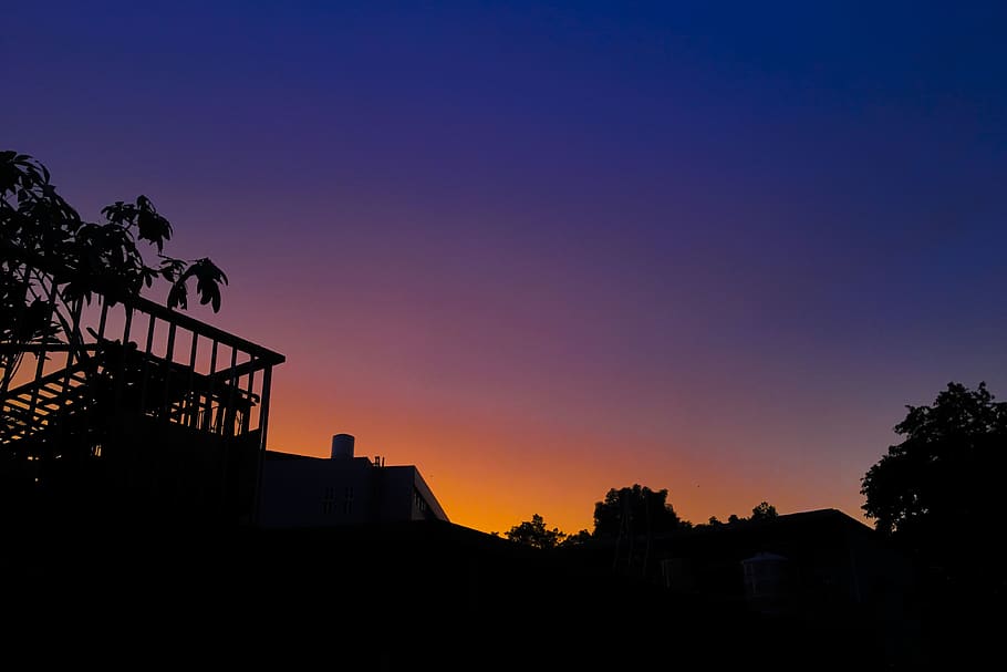 sky, dawn, nightfall, sunset, sun rise, sunrise, sunlight, gradient HD wallpaper