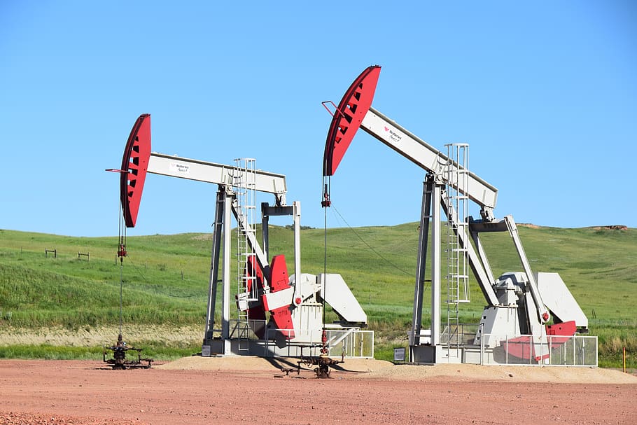 pumpjacks, oil, well, derrick, petroleum, oil pump, fuel and power generation HD wallpaper