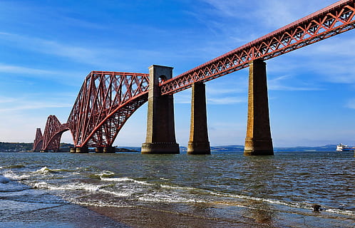 building, bridge, architecture, water, waterfront, port, pier HD wallpaper