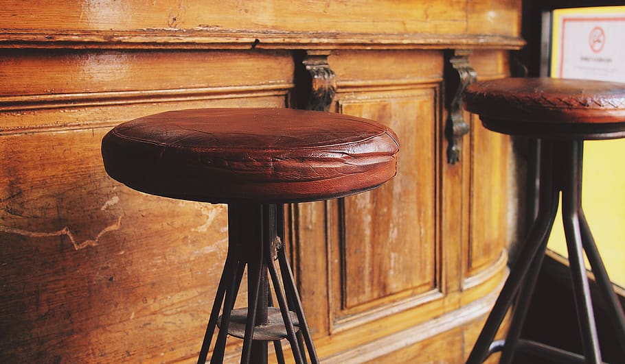 wood - material, no people, brown, seat, indoors, chair, empty HD wallpaper