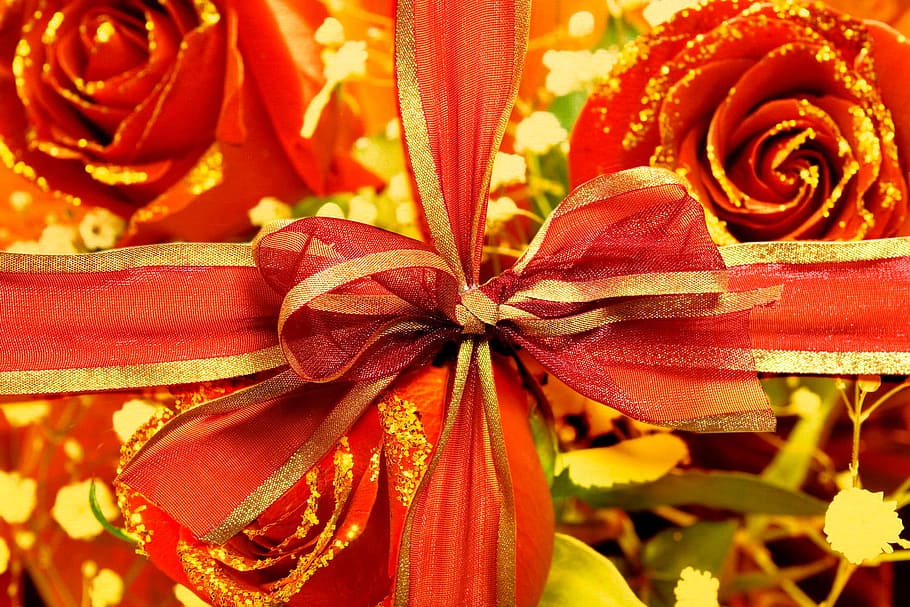 birthday, bow, box, celebration, christmas, decoration, gift HD wallpaper