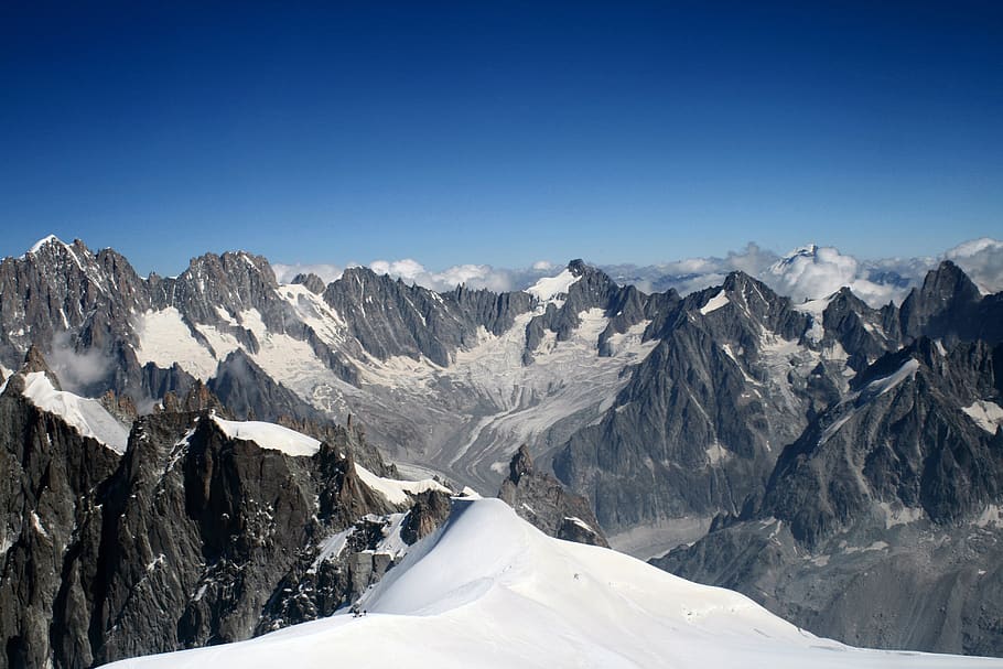 HD wallpaper: mont blanc, snow, alps, chamonix, mountains, mountain ...