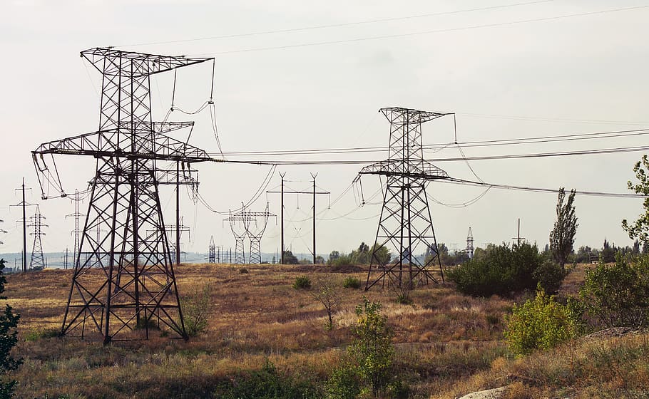 electricity, technology, fuel and power generation, cable, electricity pylon HD wallpaper