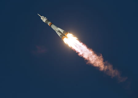 launch, soyuz, rocket, mission, transport, flying, sky, airplane HD wallpaper