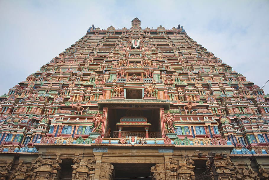 india, tiruchirappalli, sri ranganatha swamy temple, hindu temple, HD wallpaper