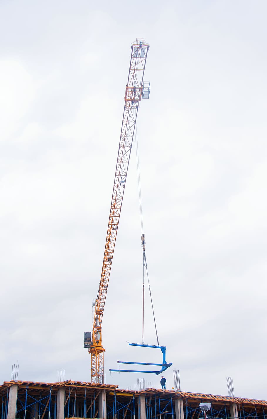 construction, crane, industry, architecture, block, build, building HD wallpaper