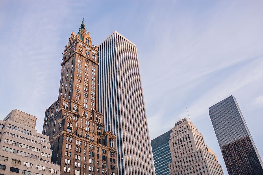architecture, skyscraper, downtown, building, city, daytime HD wallpaper
