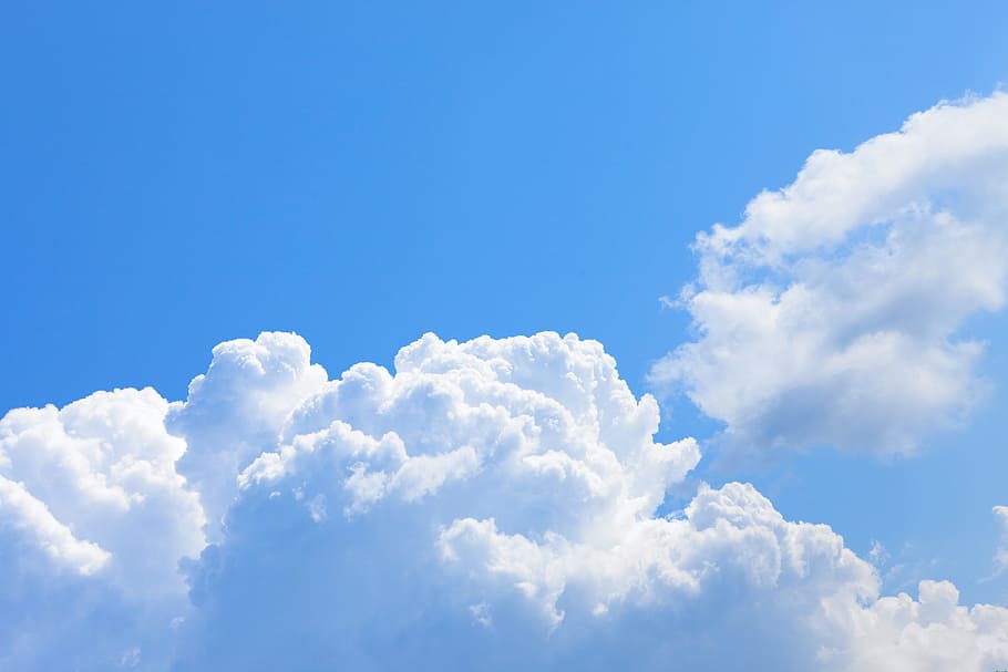 air, atmosphere, background, beautiful, blue, blue-sky, bright HD wallpaper