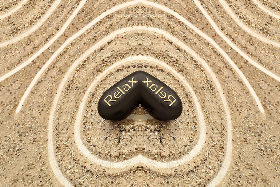 stone, pebble, sand, pattern, structure, beach, material, relax HD wallpaper