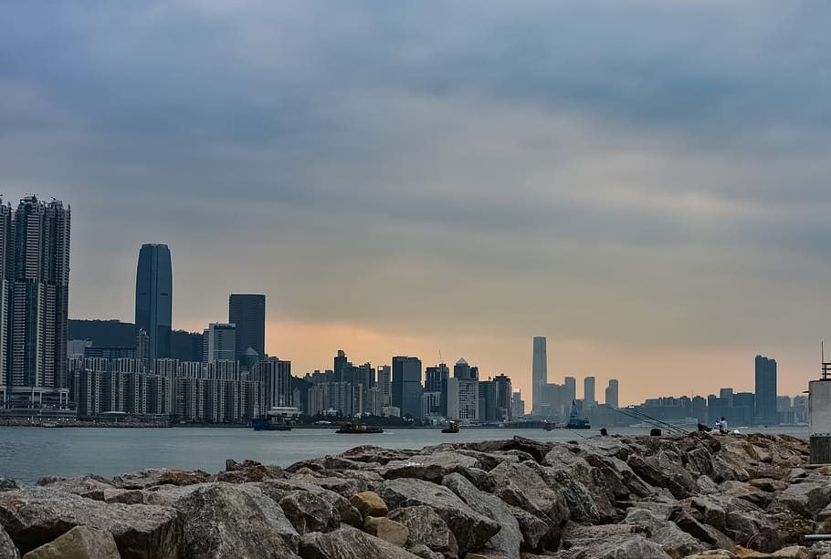 panorama city, building, town, urban, architecture, high rise HD wallpaper