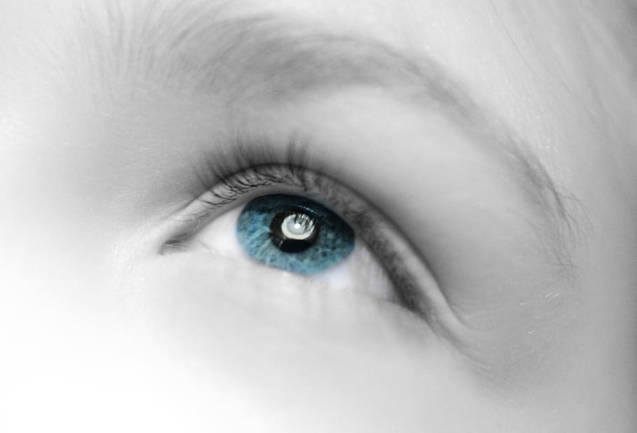 eye, close up, staring, face, girl, head, eyelashes, skin, look HD wallpaper