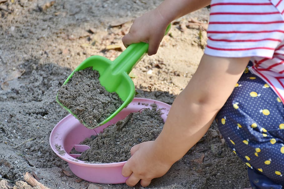 child, small child, sand, play, playground, cute, childhood, HD wallpaper