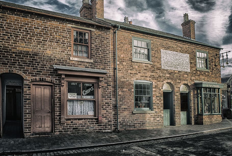 Architectural Photography of Brown Brick Building, abandoned HD wallpaper