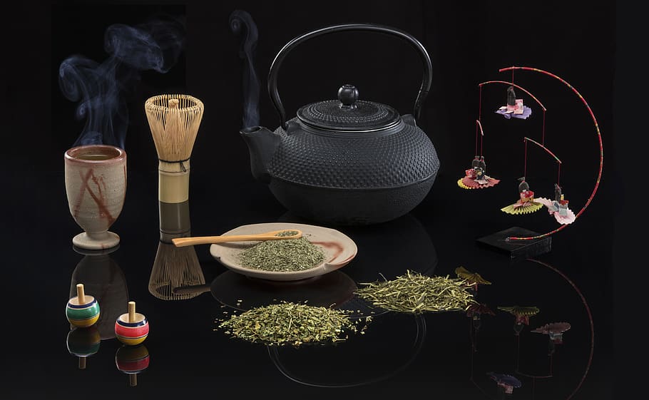 black teapot, food and drink, hot drink, tea - hot drink, no people HD wallpaper