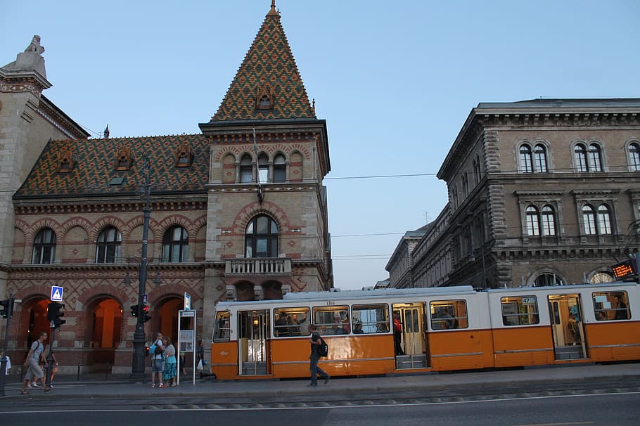 architecture, town, building, downtown, transport, vehicle HD wallpaper