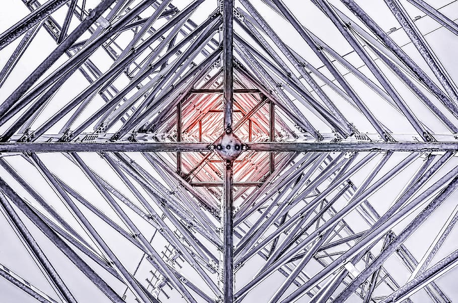 steel, strommast, structure, architecture, electricity, metal HD wallpaper