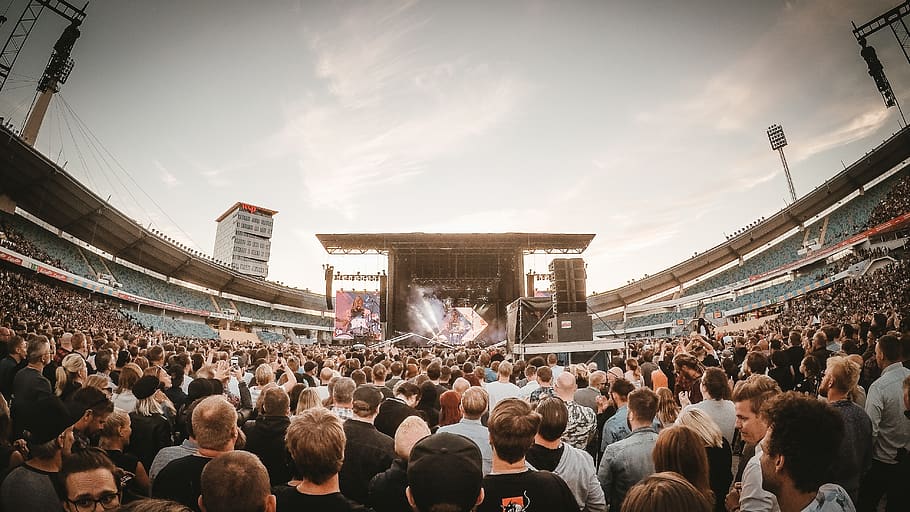 concert, foo fighters, ullevi, live, stage, adience, crowd, HD wallpaper
