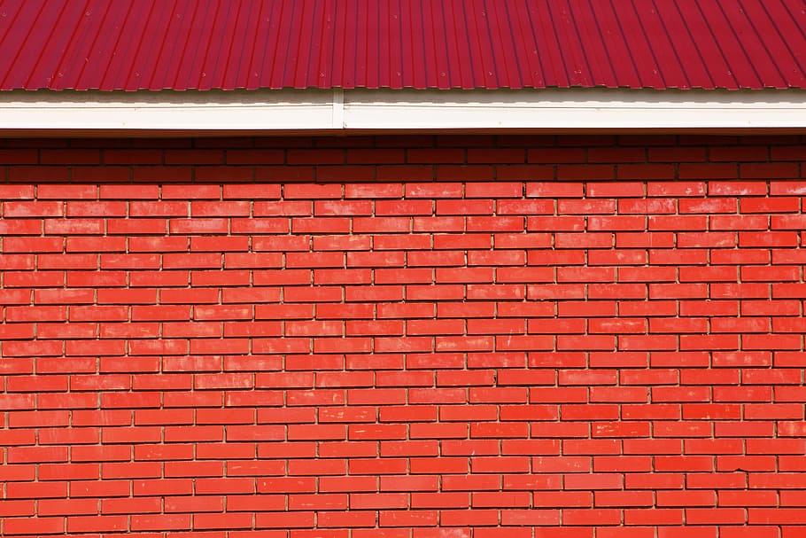 brick, wall, red, background, interior, seamless, surface, closeup HD wallpaper