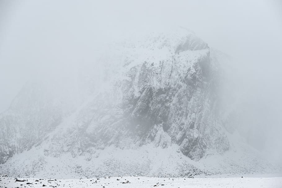 white seawaves, mountain, nature, eggum, norway, snow, alps, outdoors HD wallpaper