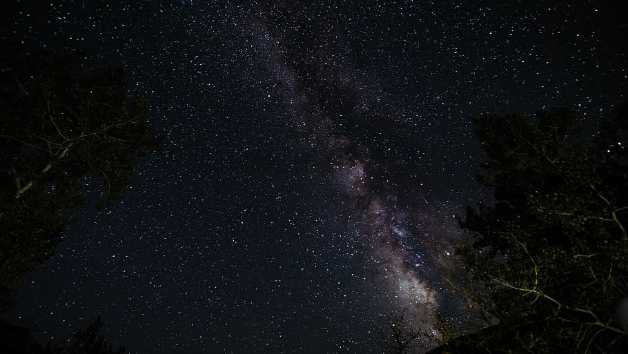 sky view at night, space, nature, outdoors, astronomy, nebula HD wallpaper