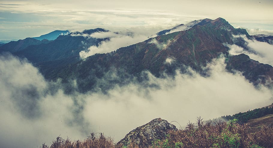 mountain, cloud, landscape, cloud - sky, scenics - nature, beauty in nature HD wallpaper