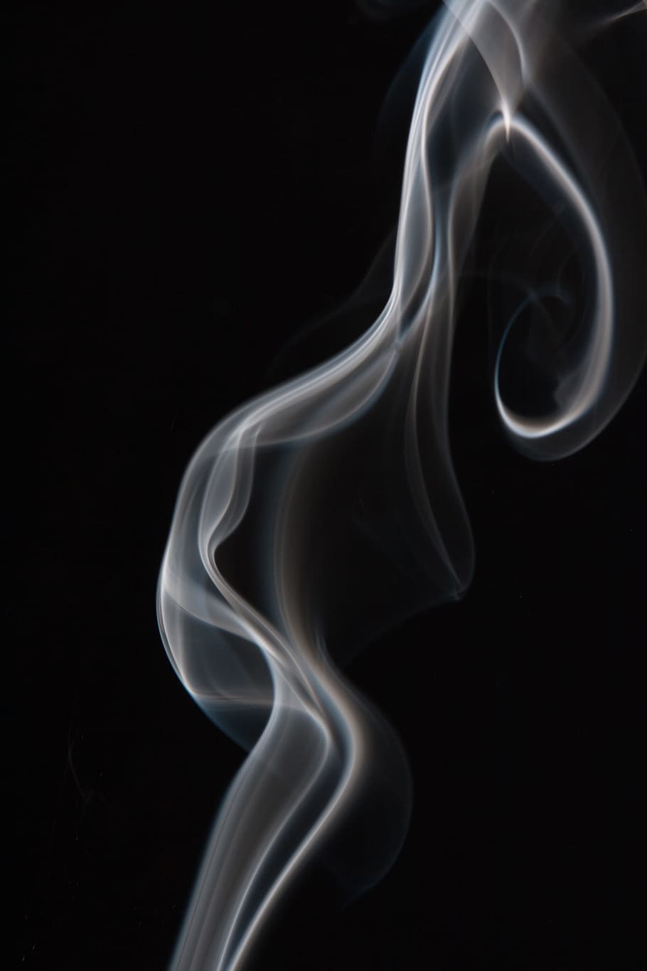 smoke, background, black, white, graphic, hot, isolated, curve HD wallpaper