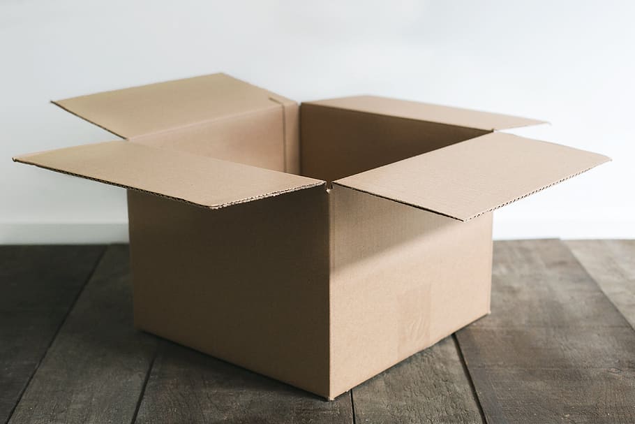 Shipping Box Photo, cardboard, cardboard box, container, box - container HD wallpaper