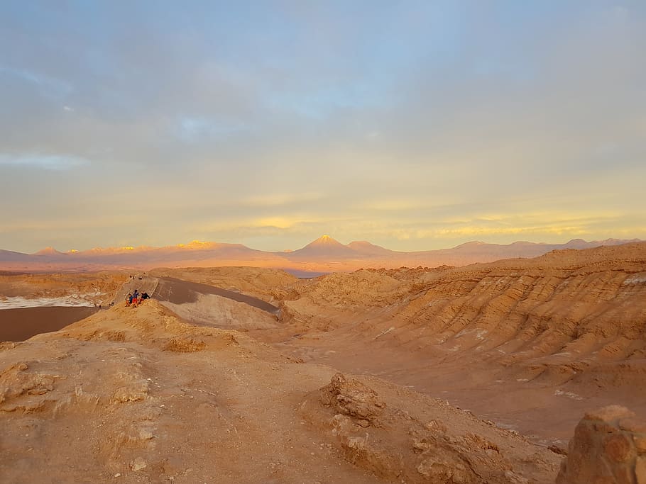 rock formations, soil, nature, sand, outdoors, desert, dune, person HD wallpaper
