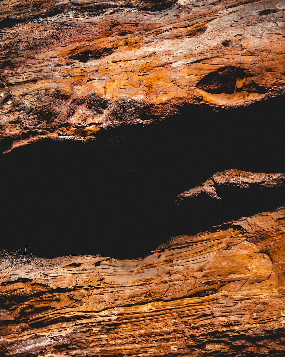 rocks, mountains, stone, stones, orange, yellow, brown, pattern HD wallpaper
