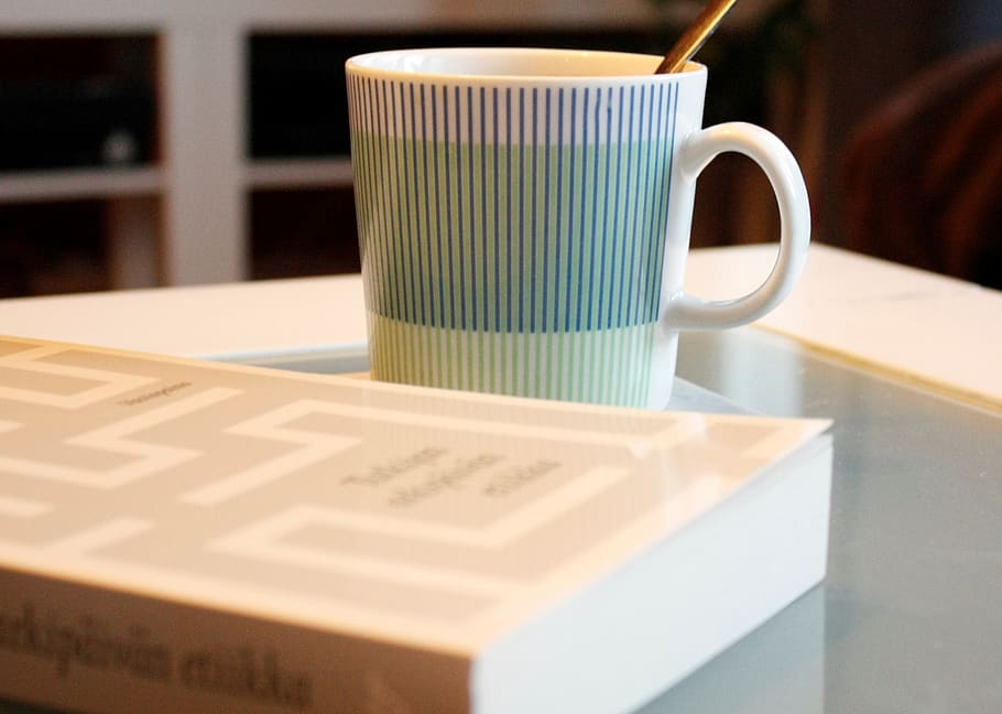 finland, pirkkala, read, table, book, white, glass, study, cup HD wallpaper