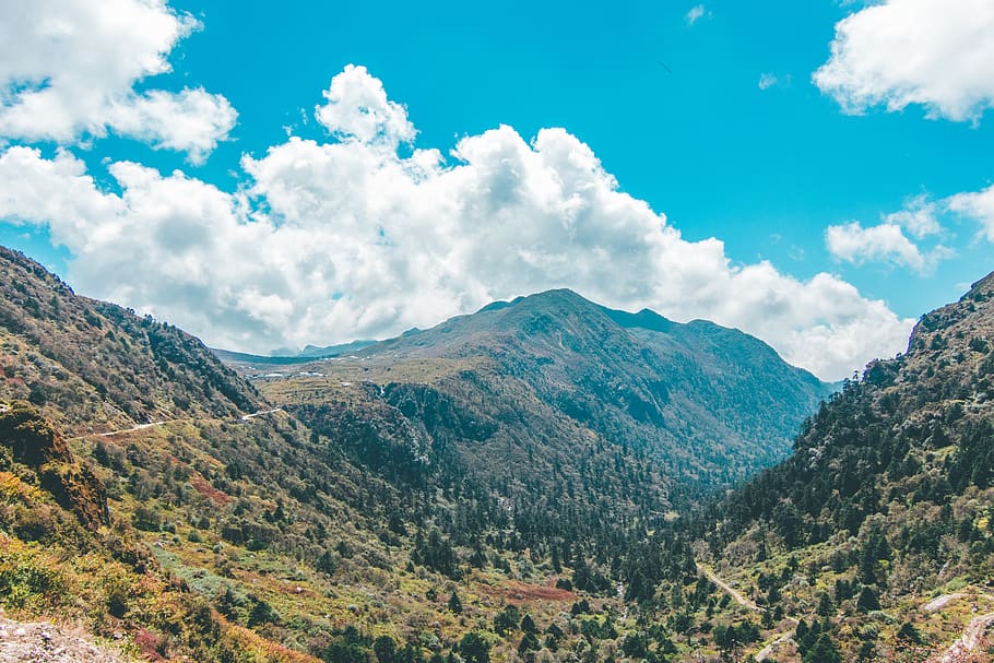 nature, outdoors, mountain, mountain range, weather, sky, cloud HD wallpaper