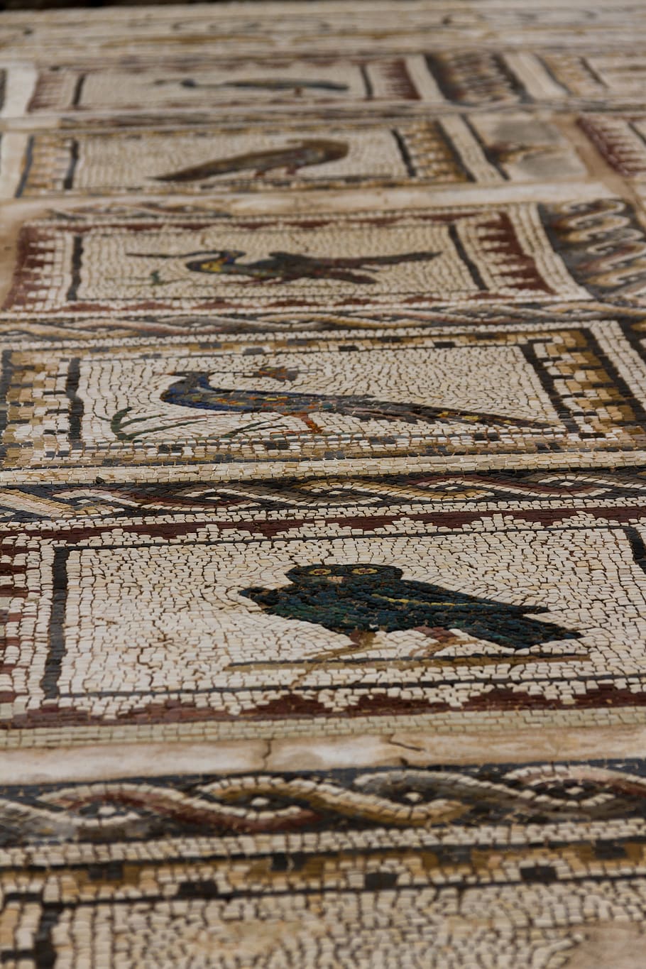 mosaic, owl, full frame, no people, pattern, backgrounds, close-up HD wallpaper